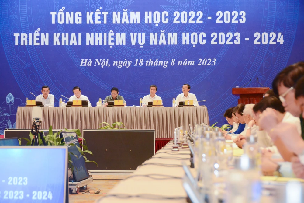 Nhiều kiến nghị, đề xuất của các địa phương đã được đưa ra tại Hội nghị. Ảnh: MOET