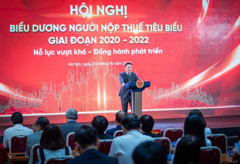 Bộ trưởng Bộ Tài chính Hồ Đức Phớc phát biểu tại Hội nghị..jpg