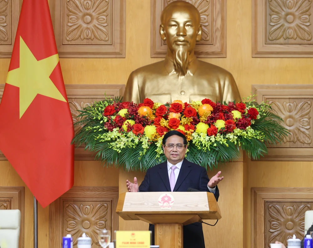 Thủ tướng Chính phủ Phạm Minh Chính chủ trì tọa đàm với các doanh nghiệp ASEAN tại Việt Nam