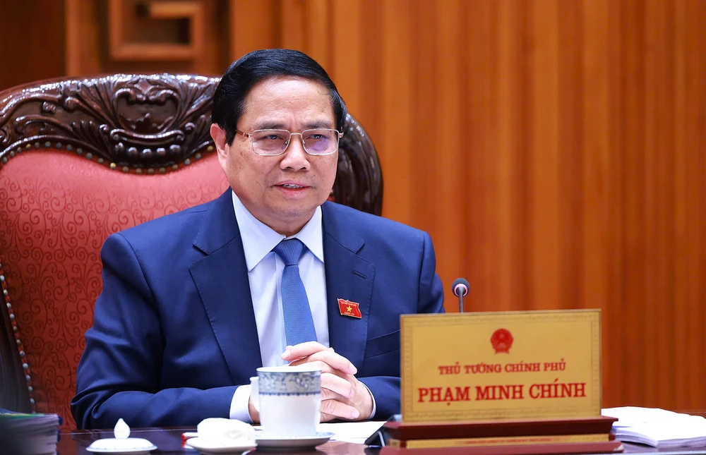 Thủ tướng Phạm Minh Chính yêu cầu, trong quá trình đàm phán với Mỹ cần xem xét kỹ lưỡng, tích cực, kịp thời phản hồi các đề xuất của phía Mỹ. Ảnh: VGP