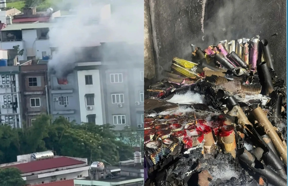 Hiện trường vụ nổ nhà dân tại Hà Đông khiến 2 người tử vong.