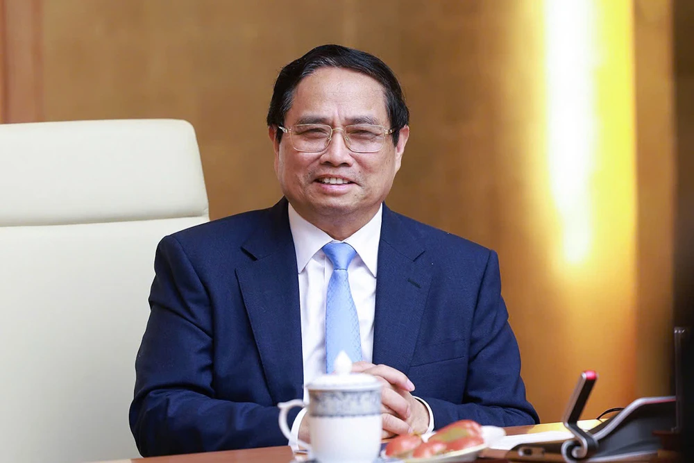 Thủ tướng đề nghị cộng đồng doanh nghiệp Mỹ có tiếng nói ủng hộ việc tăng cường hợp tác kinh tế-thương mại-đầu tư giữa hai nước. Ảnh: VGP