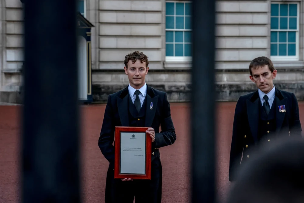 Tin Nữ hoàng Elizabeth II qua đời được Điện Buckingham thông báo chính thức. Ảnh: THE NEW YORK TIMES