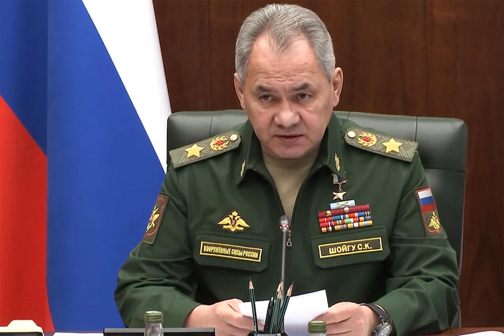 Bộ trưởng Quốc phòng Nga Sergey Shoigu. Ảnh: AFP