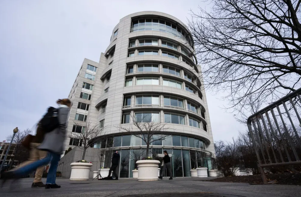 Tòa nhà có trung tâm nghiên cứu Penn Biden Center - nơi phát hiện ra tài liệu mật của ông Biden. Ảnh: AFP