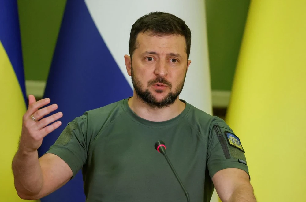 Tổng thống Ukraine Volodymyr Zelensky