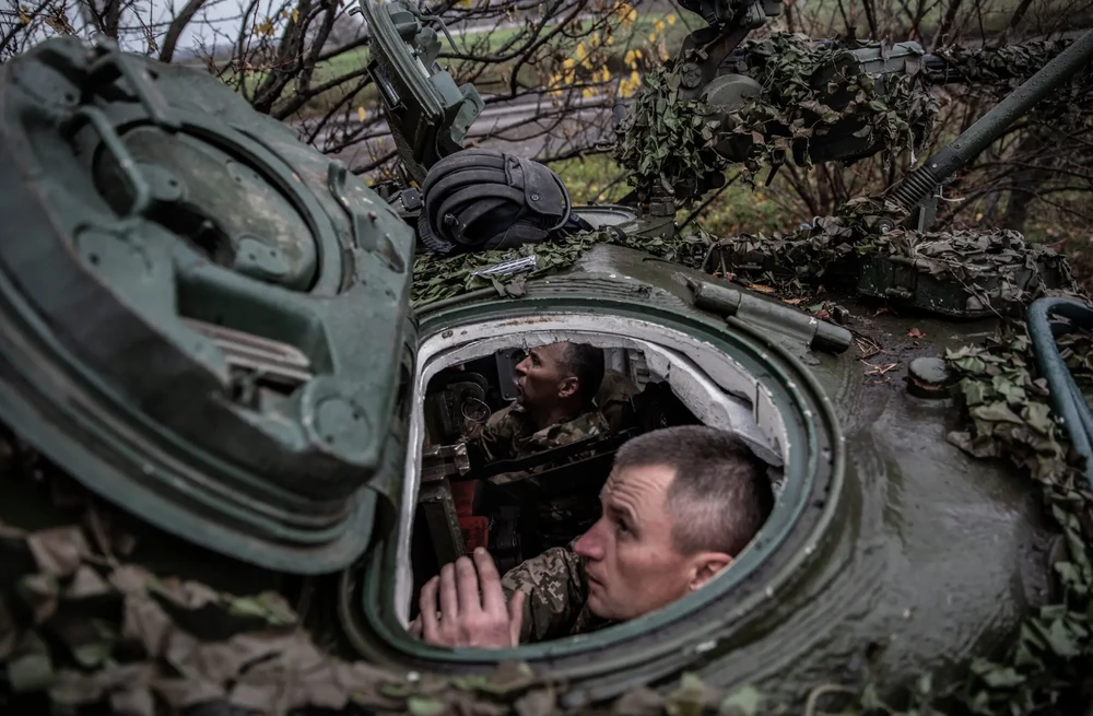 Các xe tăng tiên tiến mà Mỹ cam kết gửi Ukraine gửi đi thông điệp tới cả Kiev lẫn Moscow về cam kết hỗ trợ Ukraine trong cuộc chiến. Ảnh: THE NEW YORK TIMES