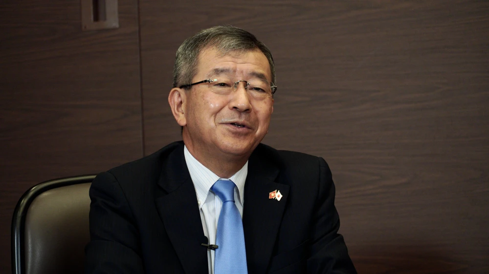 Tổng lãnh sự Nhật Bản tại TP.HCM Watanabe Nobuhiro. Ảnh: QUỐC VŨ