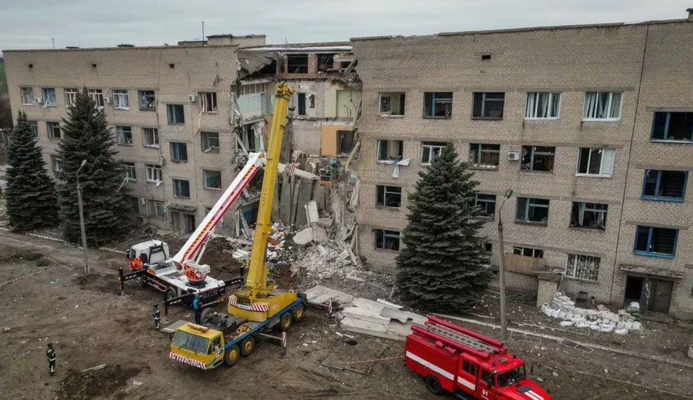 bệnh viện donestk bị tấn công trong chiến sự nga-ukraine