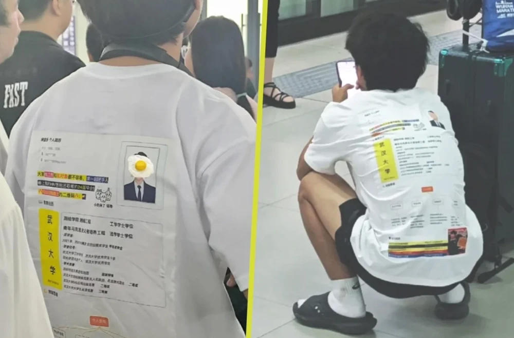 In sơ yếu lý lịch lên áo phông, thanh niên thất nghiệp kiếm được việc làm