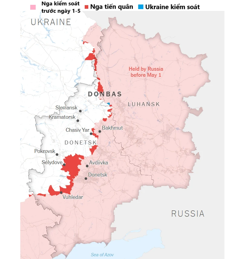 Giải mã đà tiến như vũ bão của Nga ở Donbass