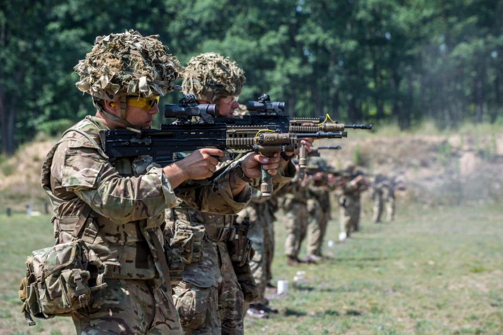 Lính Anh tại các đơn vị huấn luyện. Ảnh: BRITISH ARMY
