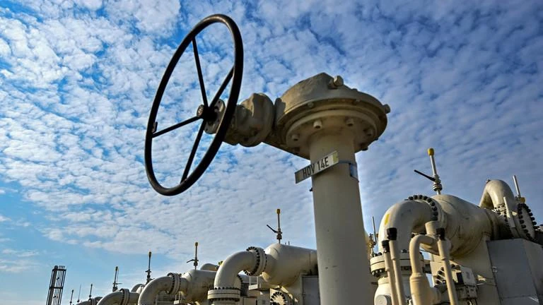 Trạm khí đốt Sokhranovka là một điểm trung chuyển quan trọng khi xử xử lý tới 32,6 triệu khối khí đốt mỗi ngày. Ảnh: AFP