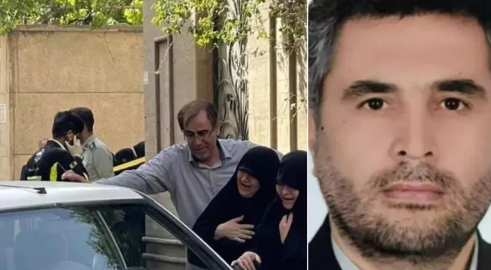 Hiện trường vụ ám sát (trái) và chân dung ông Sayad Khodai. Ảnh: THE NEW TIMES