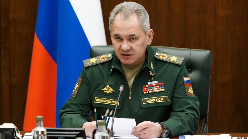 Bộ trưởng Quốc phòng Nga Sergei Shoigu. Ảnh: TASS