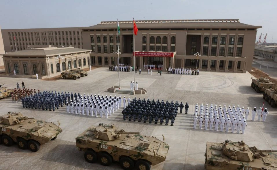 Căn cứ quân sự ở nước ngoài đầu tiên của Trung Quốc được mở vào năm 2017 tại Djibouti. Ảnh: AFP