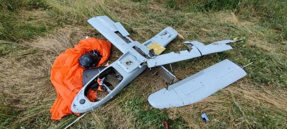 Hình ảnh được cho là UAV trinh sát Merlin-VR của Nga bị Ukraine bắn hạ. Ảnh: mil.in.ua/PAVLO KASHCHUK