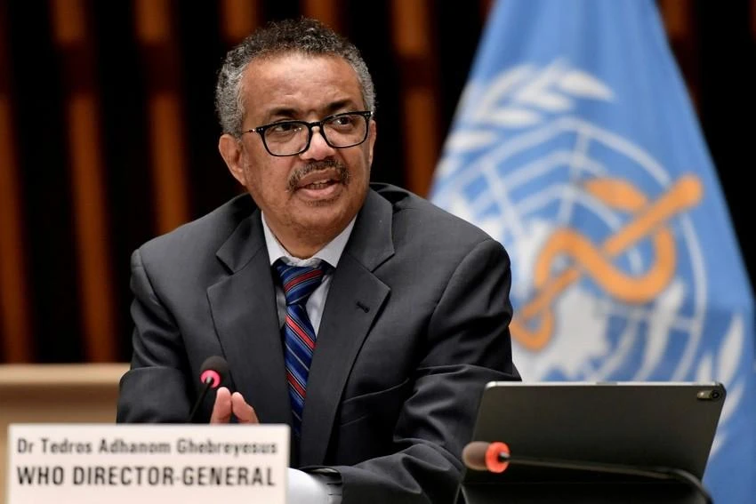 Tổng giám đốc Tổ chức Y tế Thế giới - ông Tedros Adhanom Ghebreyesus. Ảnh: REUTERS