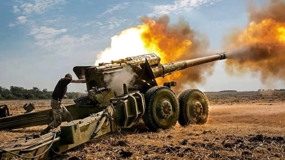 Quân Ukraine nã pháo. Ảnh: CREATIVE COMMONS