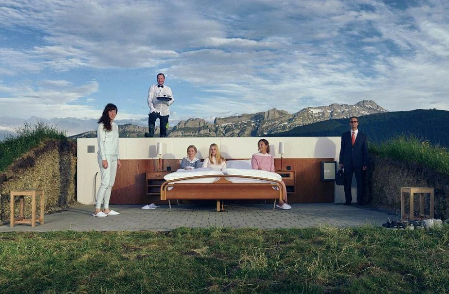 Dự án "khách sạn ngàn sao" ở được phát triển bởi chuyên gia khách sạn Daniel Charbonnier và hai anh em nghệ sĩ concept Frank và Patrik Riklin. Ảnh: NULL STERN HOTEL