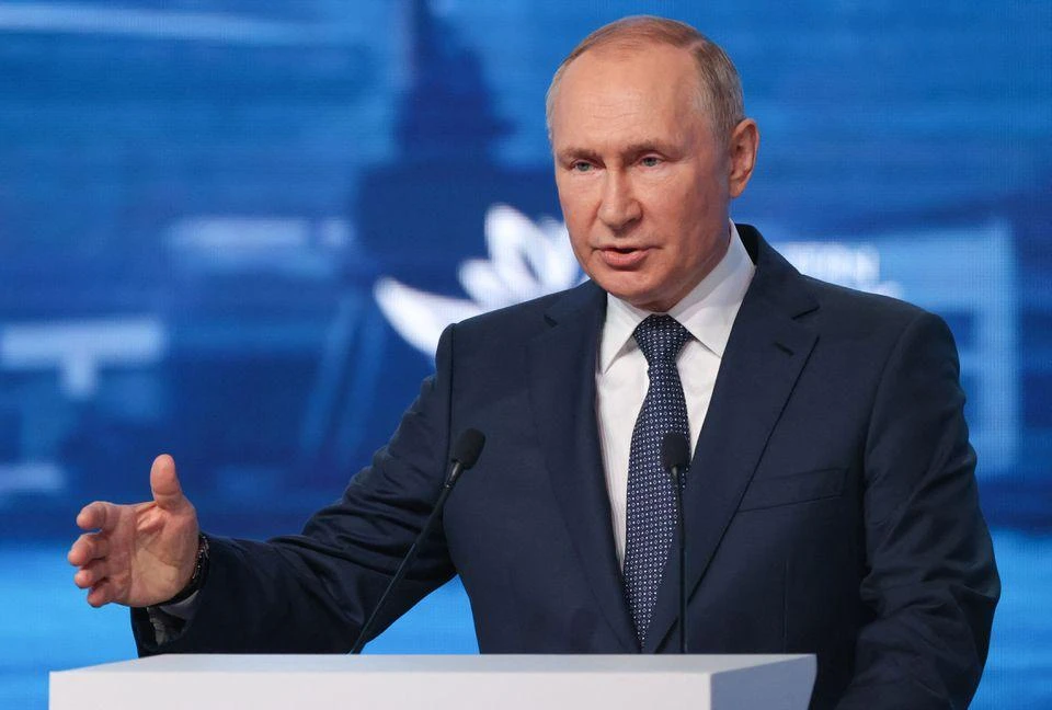Tổng thống Nga Vladimir Putin phát biểu tại Diễn đàn Kinh tế Phương Đông 2022 ở thành phố Vladivostok (Nga) ngày 7-9. Ảnh: TASS