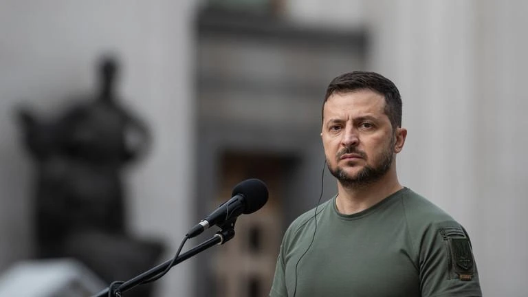 Tổng thống Ukraine - ông Volodymyr Zelensky. Ảnh: GETTY IMAGES