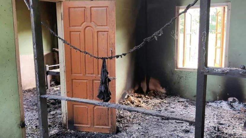 Ngôi trường nằm ở làng Let Yet Kone, thành phố Sagaing (Myanmar) - nơi xảy ra vụ tấn công. Ảnh: AFP