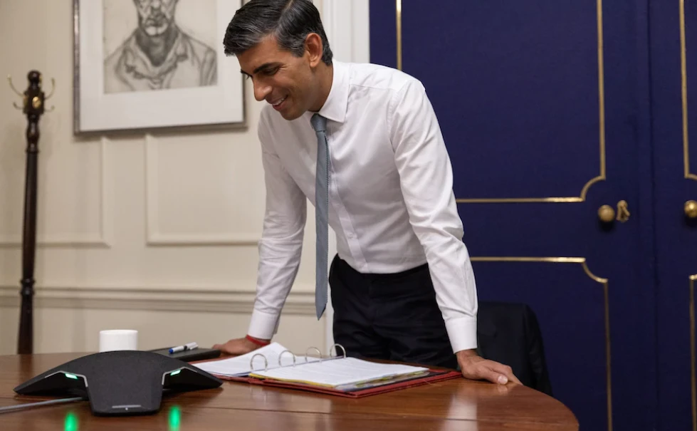 Tân Thủ tướng Anh Rishi Sunak (ảnh) điện đàm với Tổng thống Mỹ Joe Biden tối 25-10. Ảnh: THE TELEGRAPH