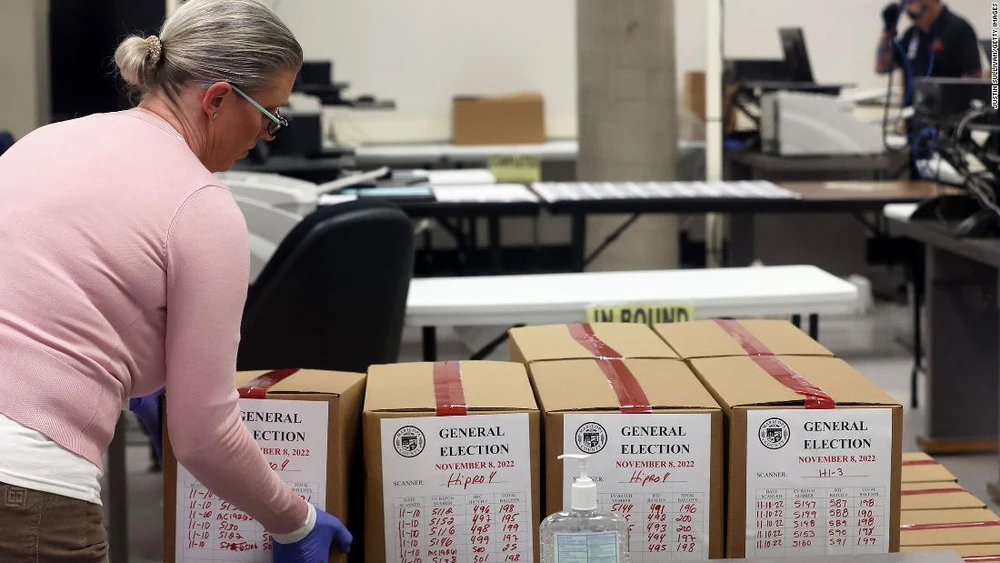 Bang Nevada cho phép nhận phiếu bầu qua thư miễn là được đóng dấu bưu điện vào ngày bầu cử. Ảnh: GETTY IMAGES