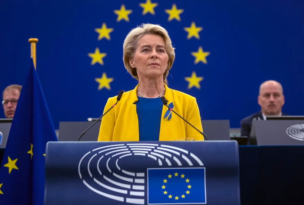Chủ tịch Ủy ban châu Âu Ursula von der Leyen. Ảnh: EPA