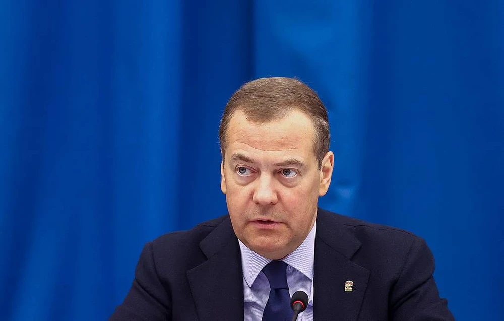 Phó Chủ tịch Hội đồng An ninh Nga Dmitry Medvedev. Ảnh: TASS