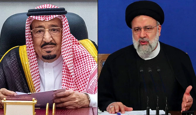 Quốc vương Saudi Arabia - ông Salman bin Abdulaziz (trái) và Tổng thống Iran Ebrahim Raisi. Ảnh: AFP