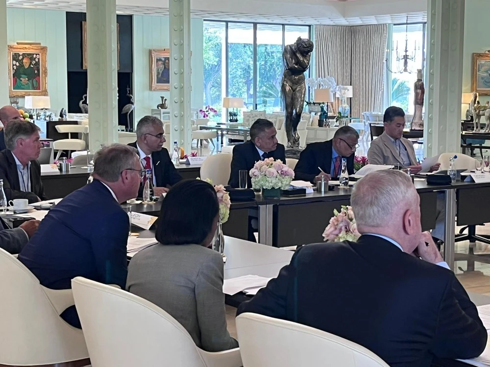 Đối thoại an ninh giữa các chỉ huy quân sự cấp cao Bộ tứ kim cương diễn ra tại bang California (Mỹ) từ ngày 15-5 đến 17-5. Ảnh: DD India