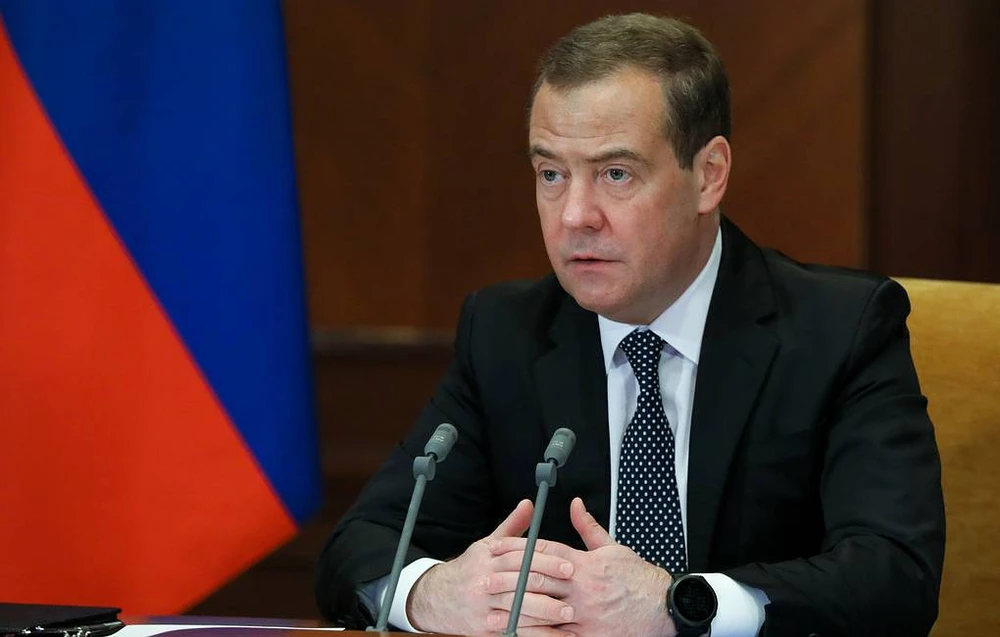 Phó Chủ tịch Hội đồng An ninh Nga Dmitry Medvedev. Ảnh: TASS