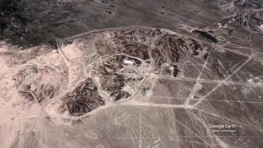 xung đột Trung Đông Cơ sở hạt nhân Fordow của Iran. Ảnh: GOOGLE EARTH