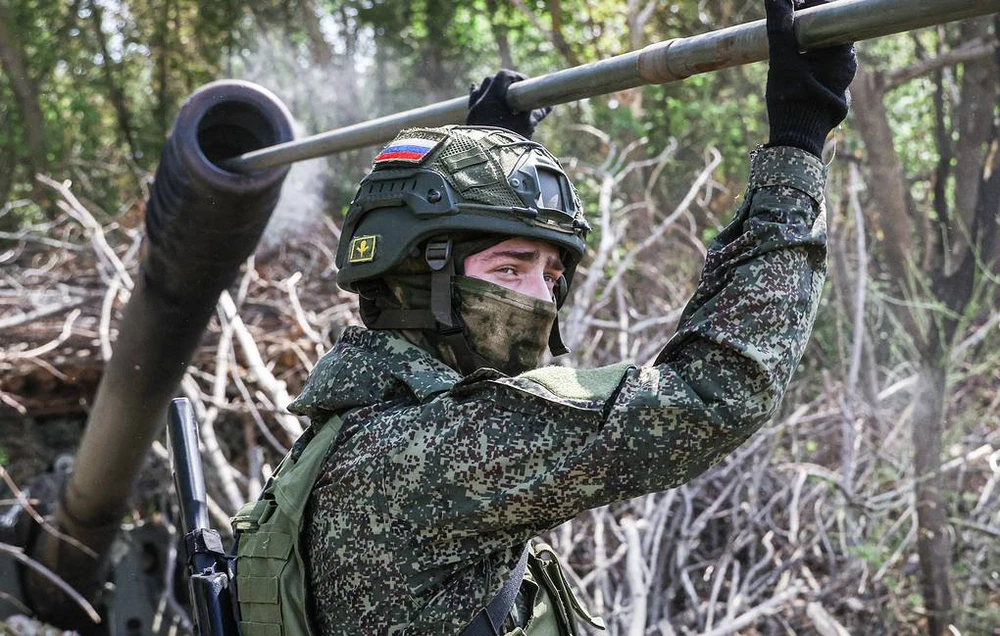 Binh sĩ Nga hoạt động trên chiến trường Ukraine. Ảnh: TASS