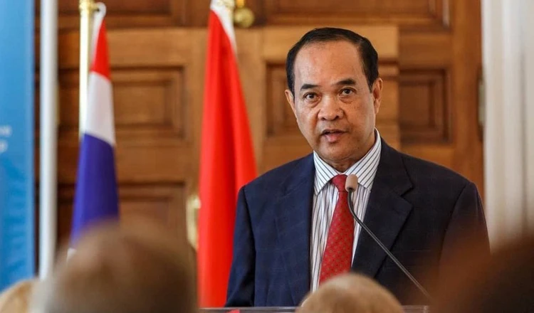 Người phát ngôn Bộ Ngoại giao và Hợp tác quốc tế Campuchia - ông Chum Sounry. Ảnh: KHMER TIMES