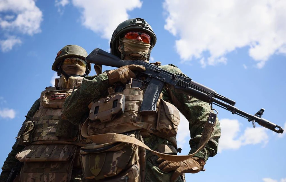 Binh sĩ Nga hoạt động trên chiến trường Ukraine. Ảnh: TASS