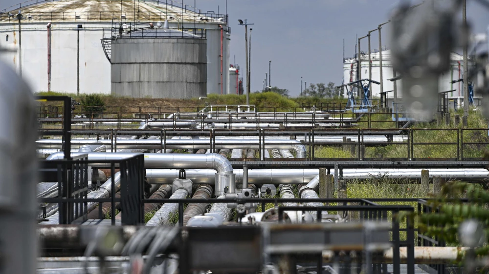 Đầu tiếp nhận của đường ống dẫn dầu Druzhba tại Hungary. Ảnh: MTI