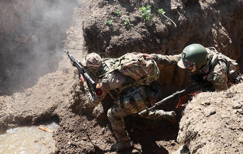 Binh sĩ Nga hoạt động trên chiến trường Ukraine. Ảnh: TASS