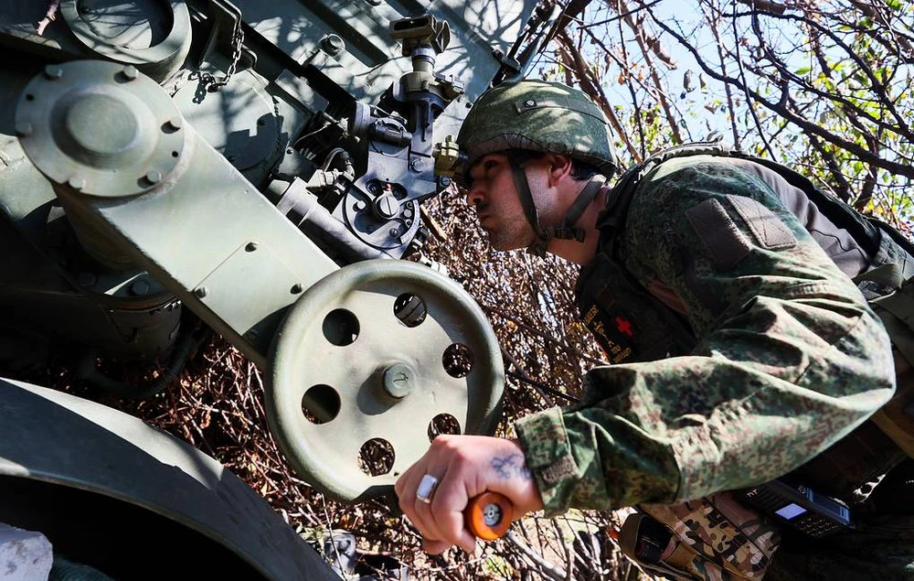 Binh sĩ Nga hoạt động trên chiến trường Ukraine. Ảnh: TASS