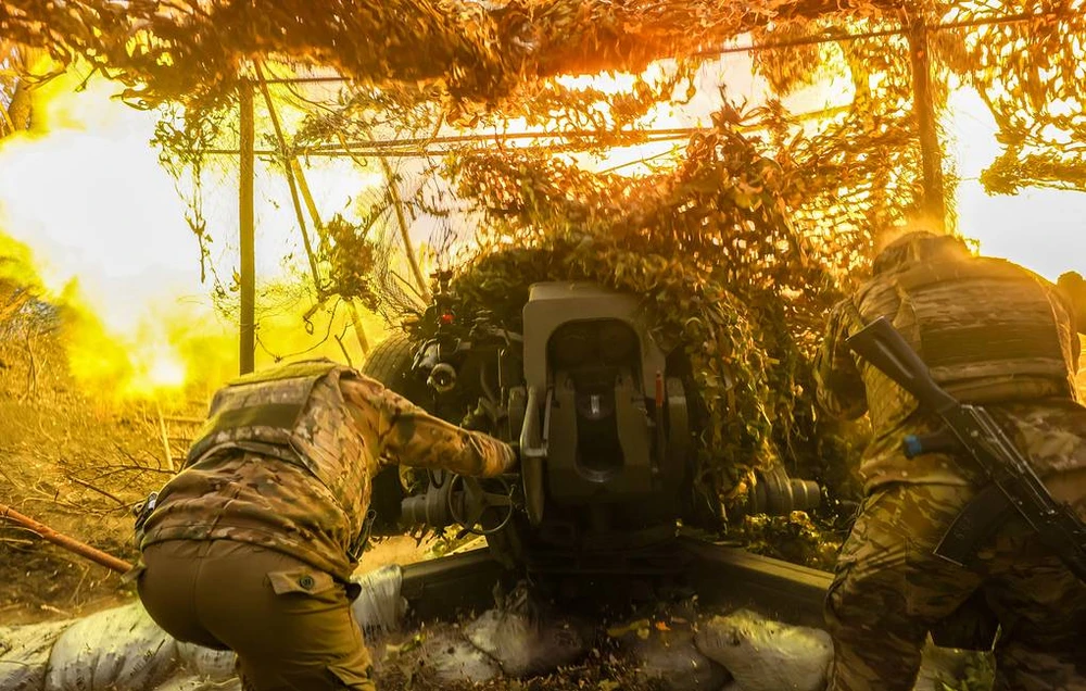 Binh sĩ Nga hoạt động trên chiến trường Ukraine. Ảnh: TASS