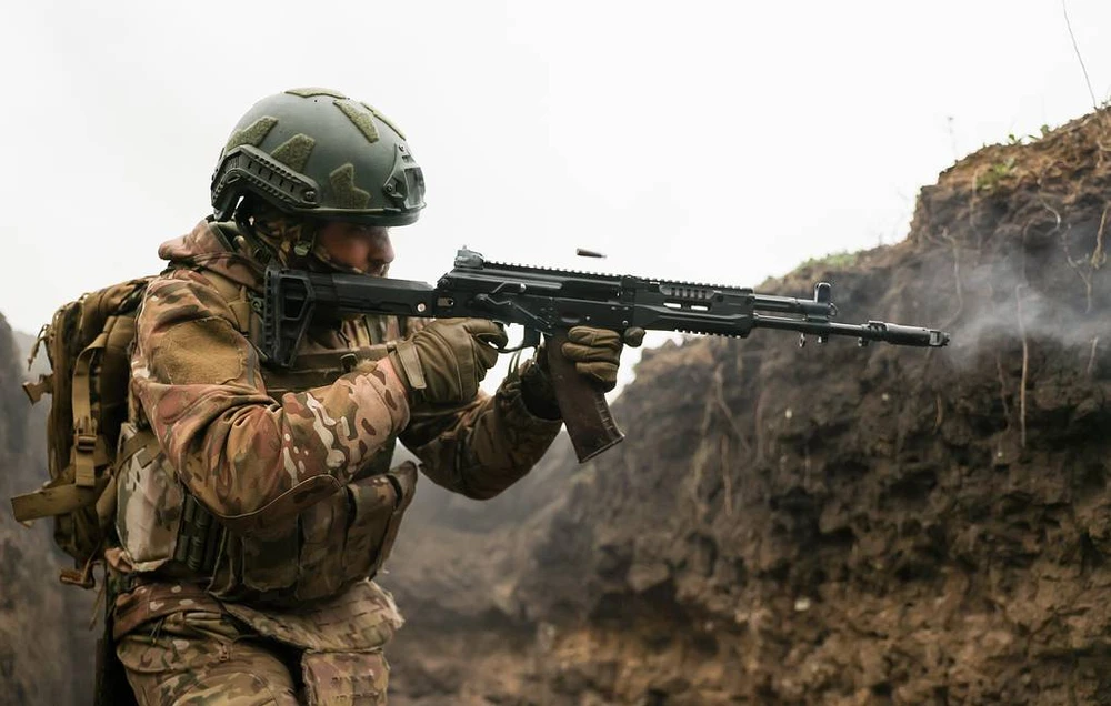 Binh sĩ Nga hoạt động trên chiến trường Ukraine. Ảnh: TASS