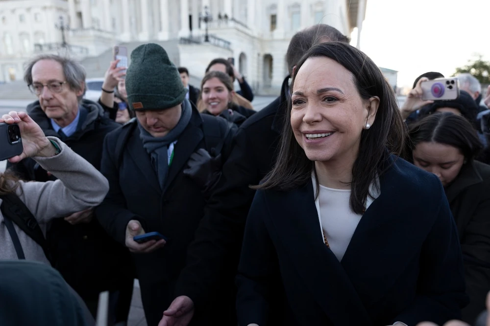 Ông Trump gặp chính trị gia đối lập Venezuela, Nhà Trắng đánh giá thận trọng.jpg