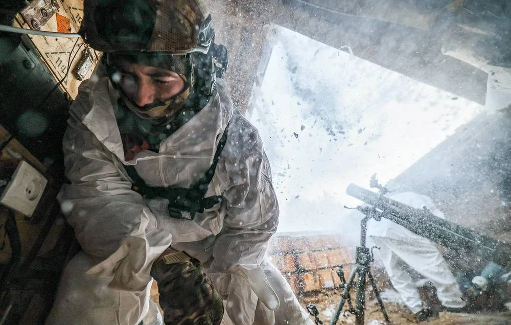 Binh sĩ Nga hoạt động trên chiến trường Ukraine. Ảnh: TASS