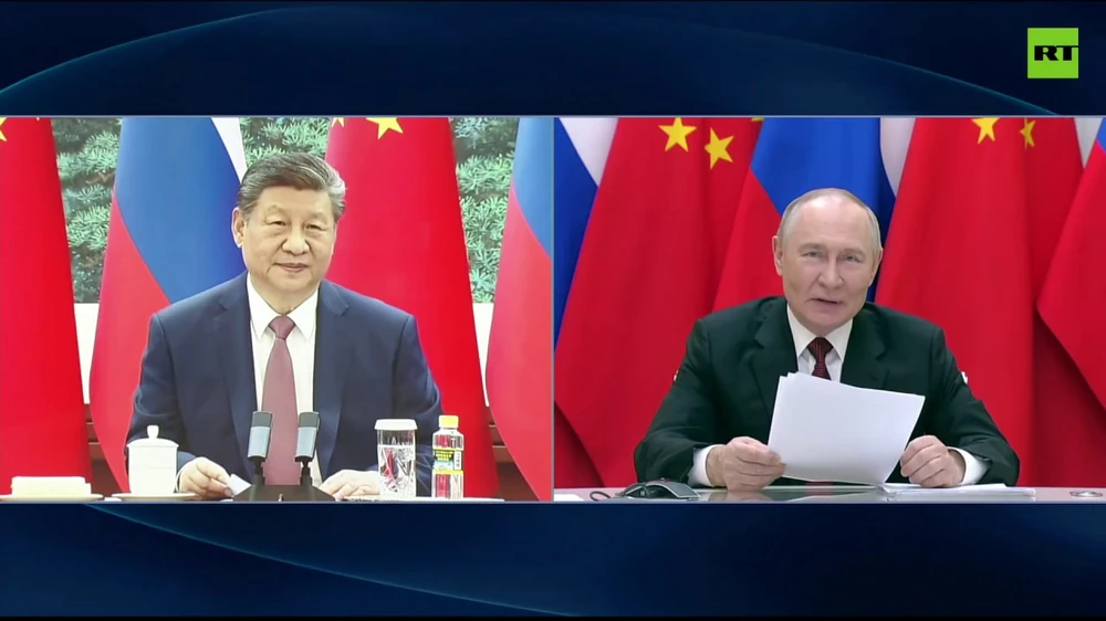 Ông Putin và ông Tập hội đàm, nhấn mạnh quan hệ Nga-Trung 'mùa nào cũng là mùa xuân'.jpg