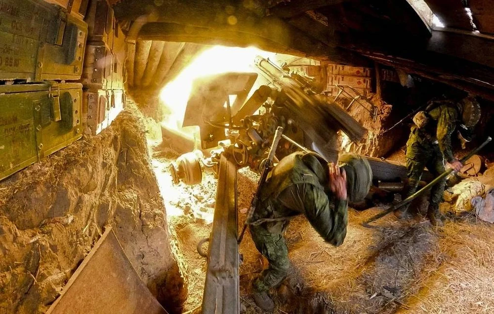 Binh sĩ Nga hoạt động trên chiến trường Ukraine. Ảnh: TASS