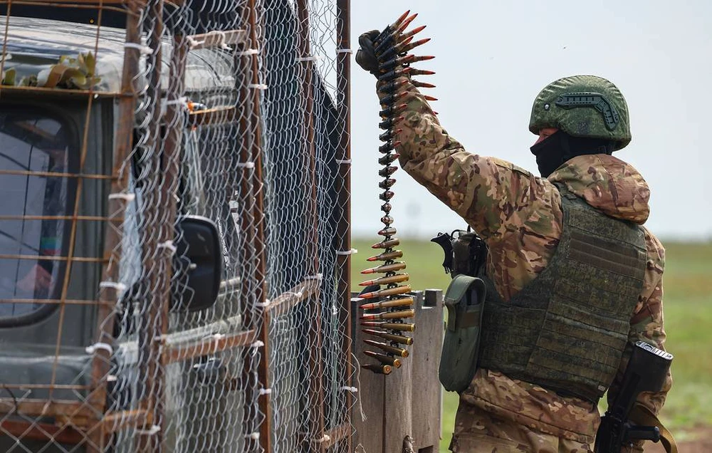 Binh sĩ Nga hoạt động trên chiến trường Ukraine. Ảnh: TASS