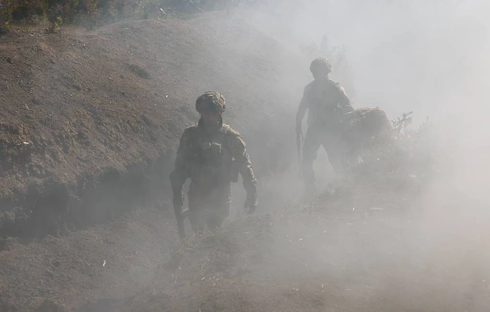 Binh sĩ Nga hoạt động trên chiến trường Ukraine. Ảnh: TASS