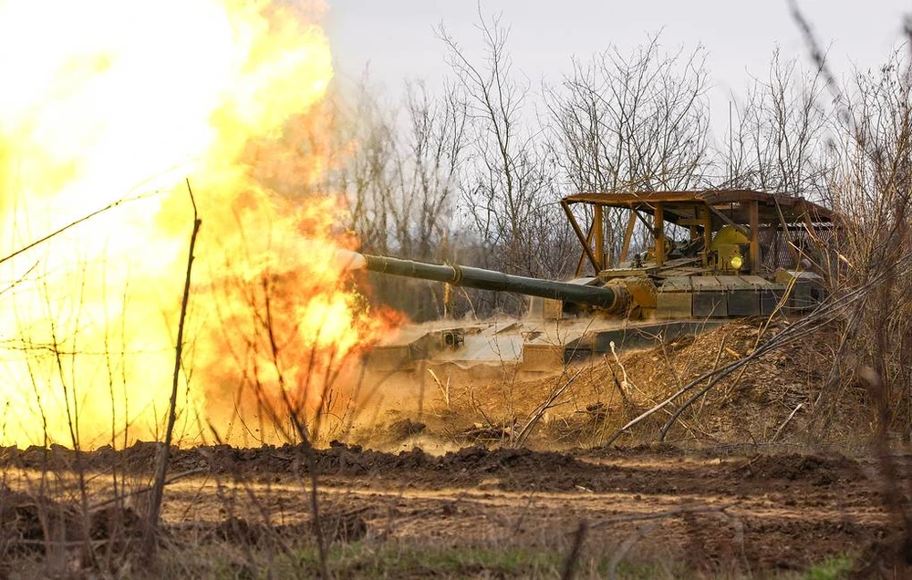 Binh sĩ Nga hoạt động trên chiến trường Ukraine. Ảnh: TASS